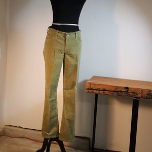 Kut Corduroy Green thin line pants